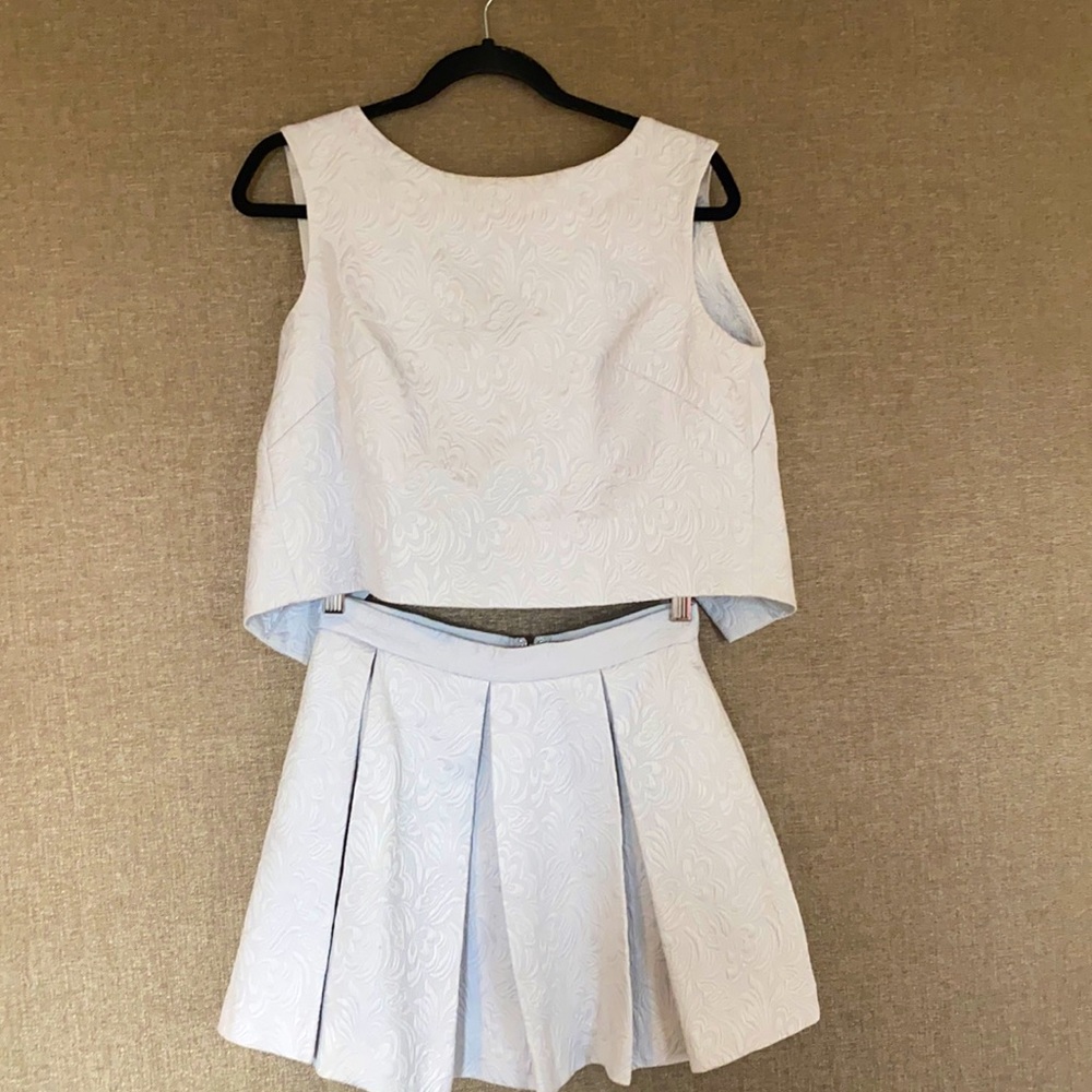 Crop top and skirt set